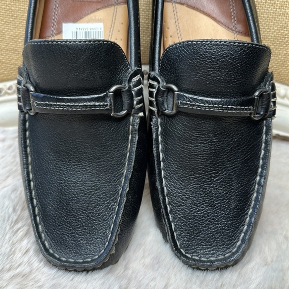 Johnston & Murphy | Men's Gibson Black Leather Bit J Flex Driving Loafer - Picture 8 of 13